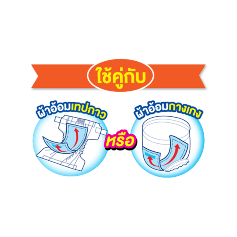 แผ่นเสริมซับไลฟ์รี่แบบกลางวัน 60 ชิ้น